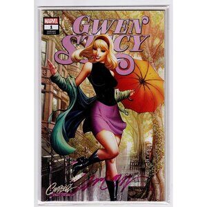Gwen Stacy #1 Spring Variant Signed J Scott Campbell COA Ltd 3000 Marvel 2020